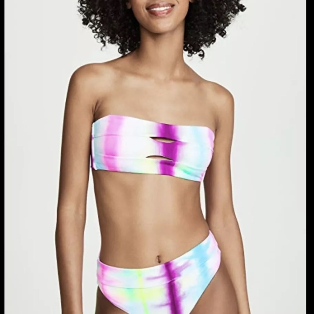 Women's Multicolor Tie-Dye Bikini Set